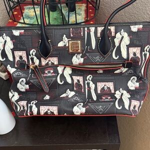 Dooney & Bourke Black and White Graphic Tote